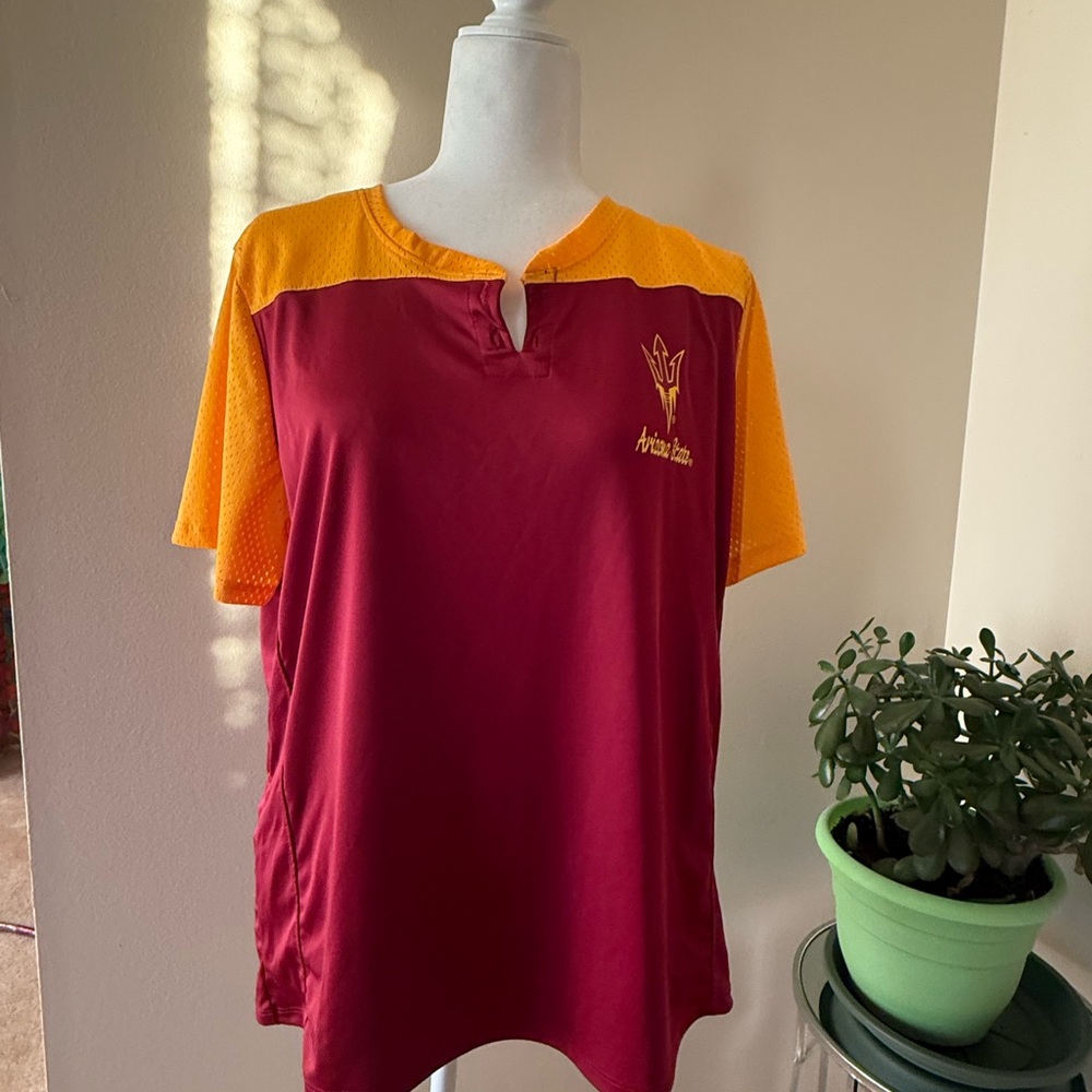 Maroon and Gold Athletic Shirt